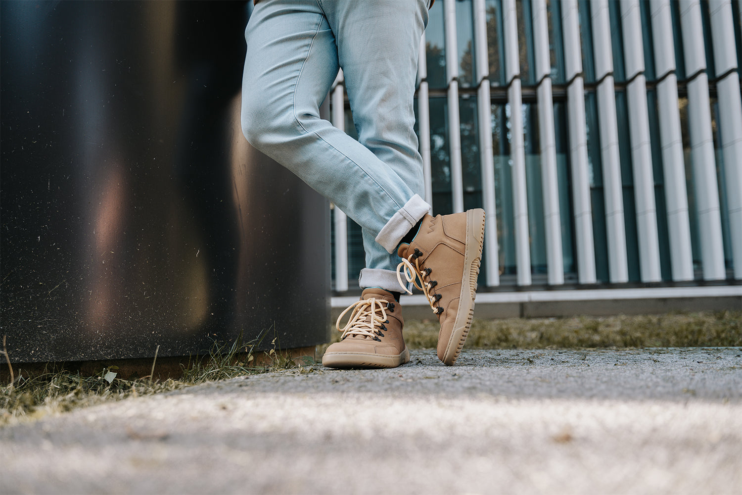 Barfuß-Sneaker Barebarics Element - Walnussbraun