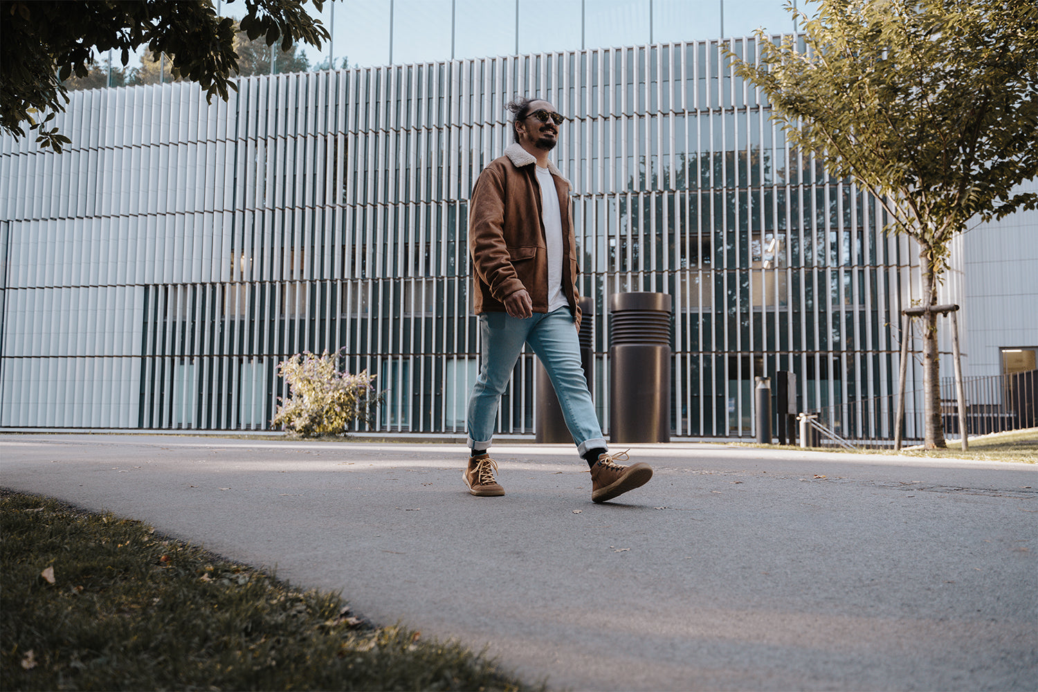 Barfuß-Sneaker Barebarics Element - Walnussbraun
