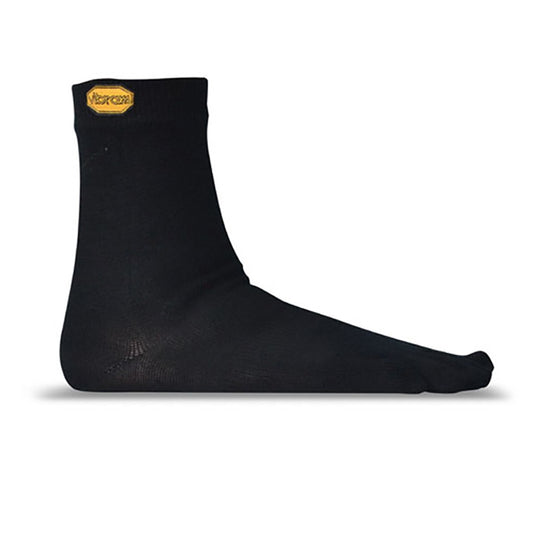 Vibram Five Toe Socks Wool Blend Crew + UK 11+ Black