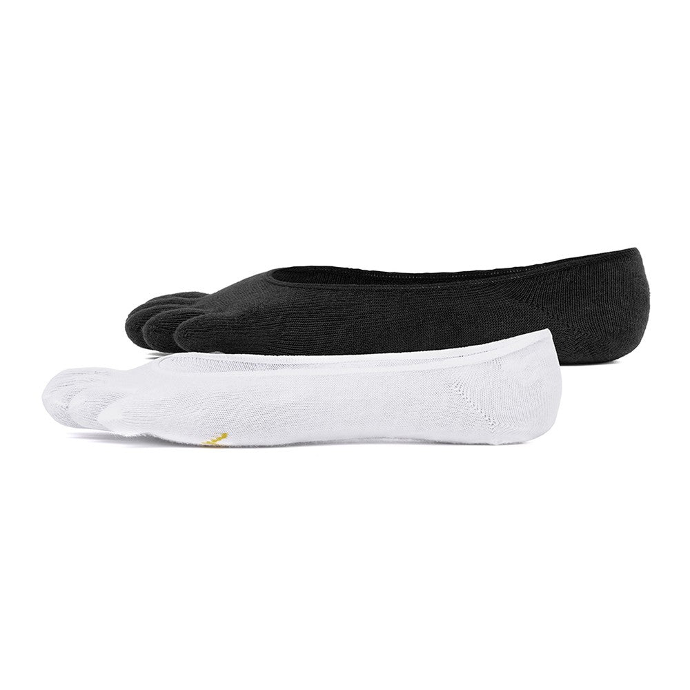 Vibram Five Toe Socks Ghost Twin Pack + UK 11+. 1 x Black.1 x White