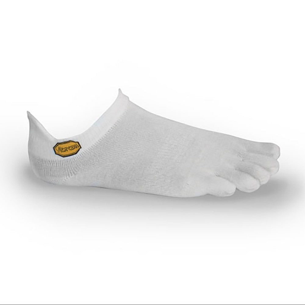 Vibram Five Toe Socks Athletic No Show + UK 11+ White