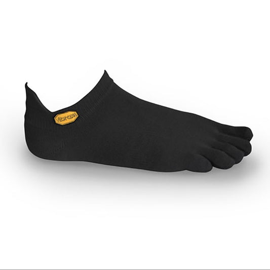 Vibram Five Toe Socks Athletic No Show + UK 11+ Black