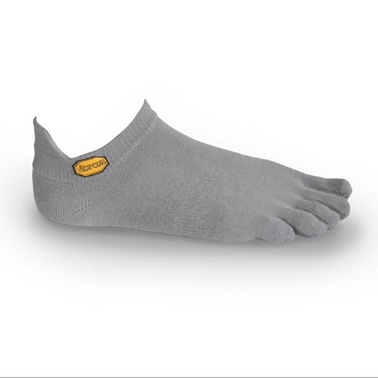 Vibram Five Toe Socks Athletic No Show + UK 11+ Grey