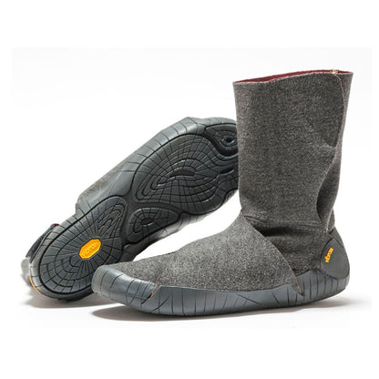 Botas de fieltro rusas Furoshiki, talla XS/M/L, 3.5-4.5, color gris/vino tinto - 17UCH05