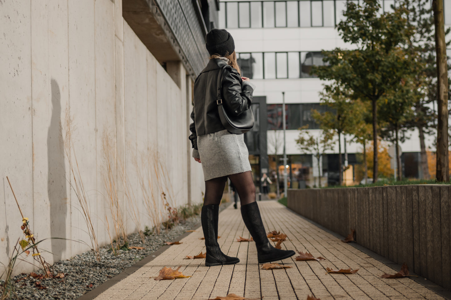 Barefoot long boots Be Lenka Charlotte - Matt Black