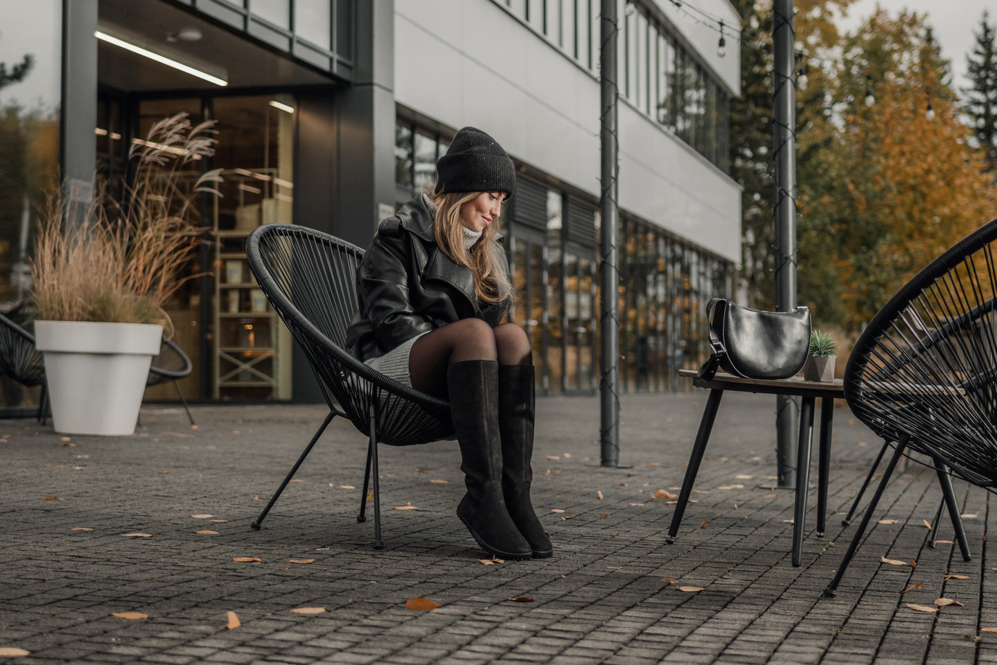 Barefoot long boots Be Lenka Charlotte - Matt Black