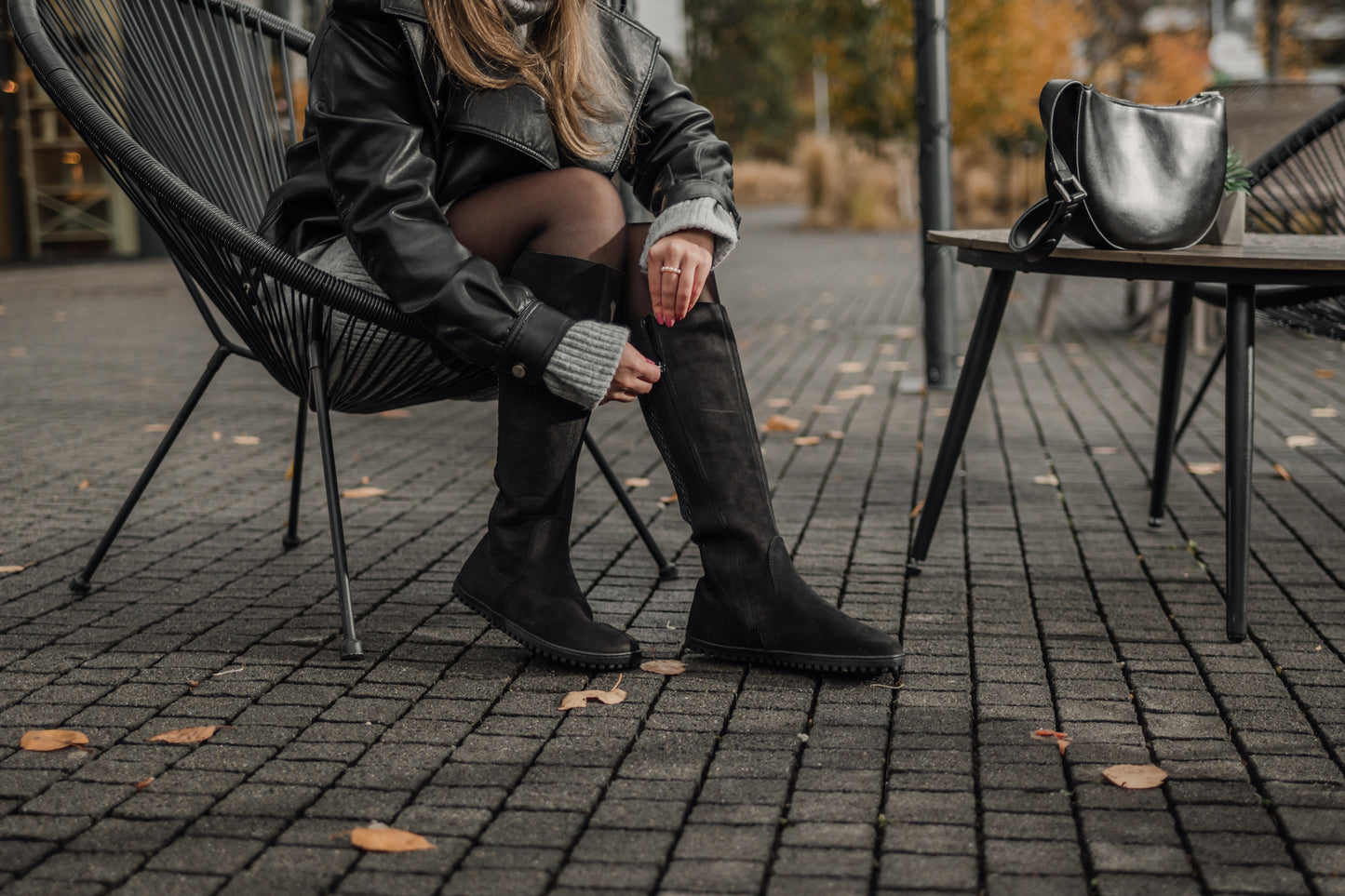 Barefoot long boots Be Lenka Charlotte - Matt Black