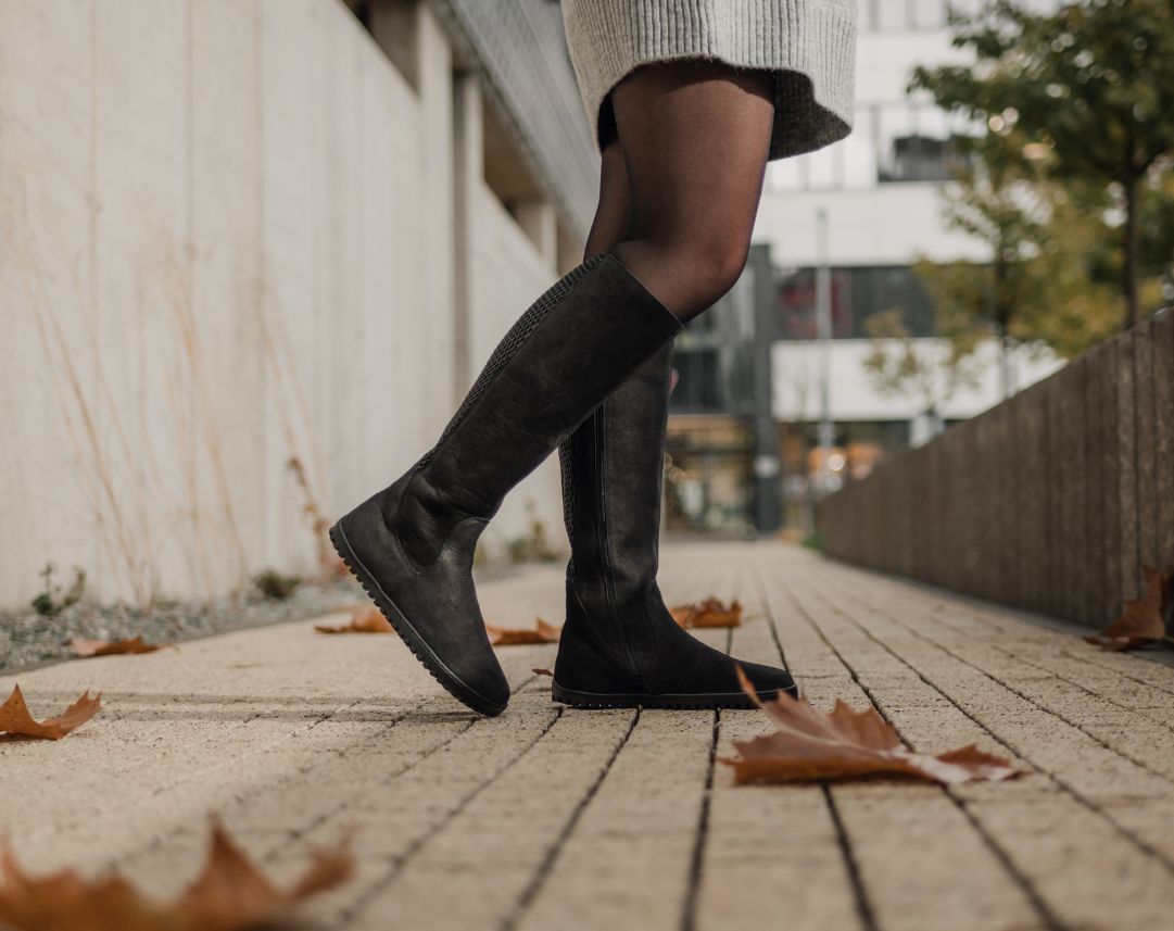 Barefoot long boots Be Lenka Charlotte - Matt Black