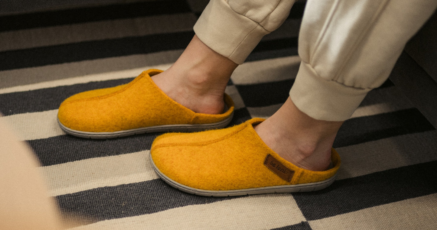 Barefoot slippers Be Lenka Chillax - Amber Yellow