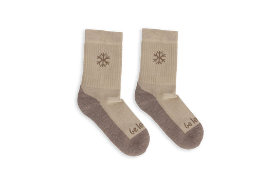 Kids barefoot Socks Be Lenka Kids - Crew - Merino Wool - Beige