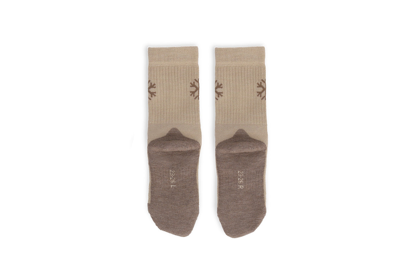 Kids barefoot Socks Be Lenka Kids - Crew - Merino Wool - Beige