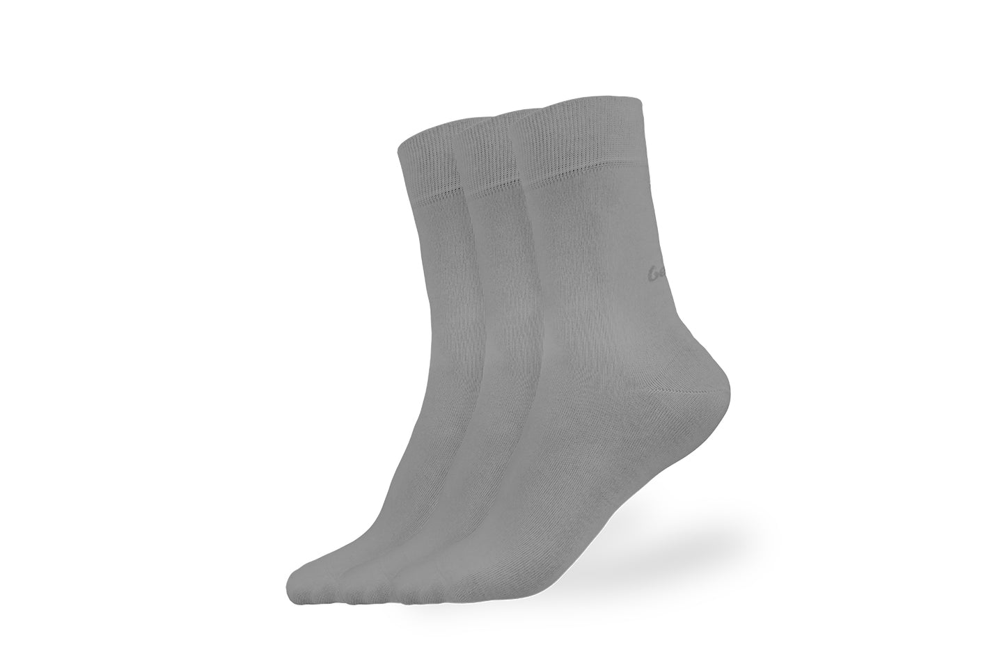 Barefoot Socks - Crew - Essentials - Grey - 3 pack