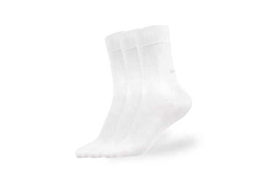 Barefoot Socks - Crew - Essentials - White - 3 pack