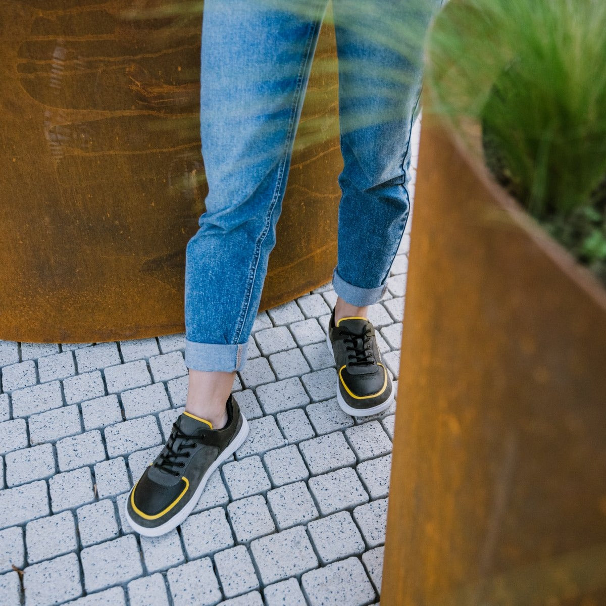 Barefoot Sneakers Barebarics Blend - Dark Grey & Black