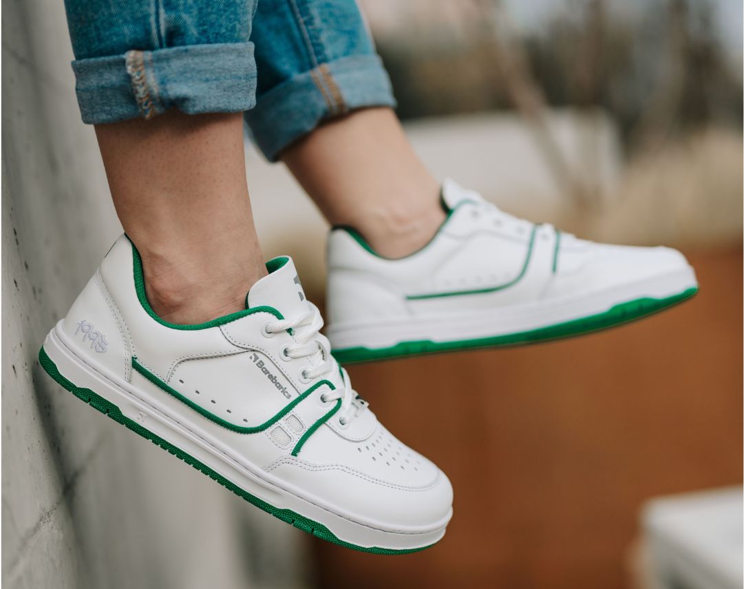 Barefoot Sneakers Barebarics Arise - White & Green