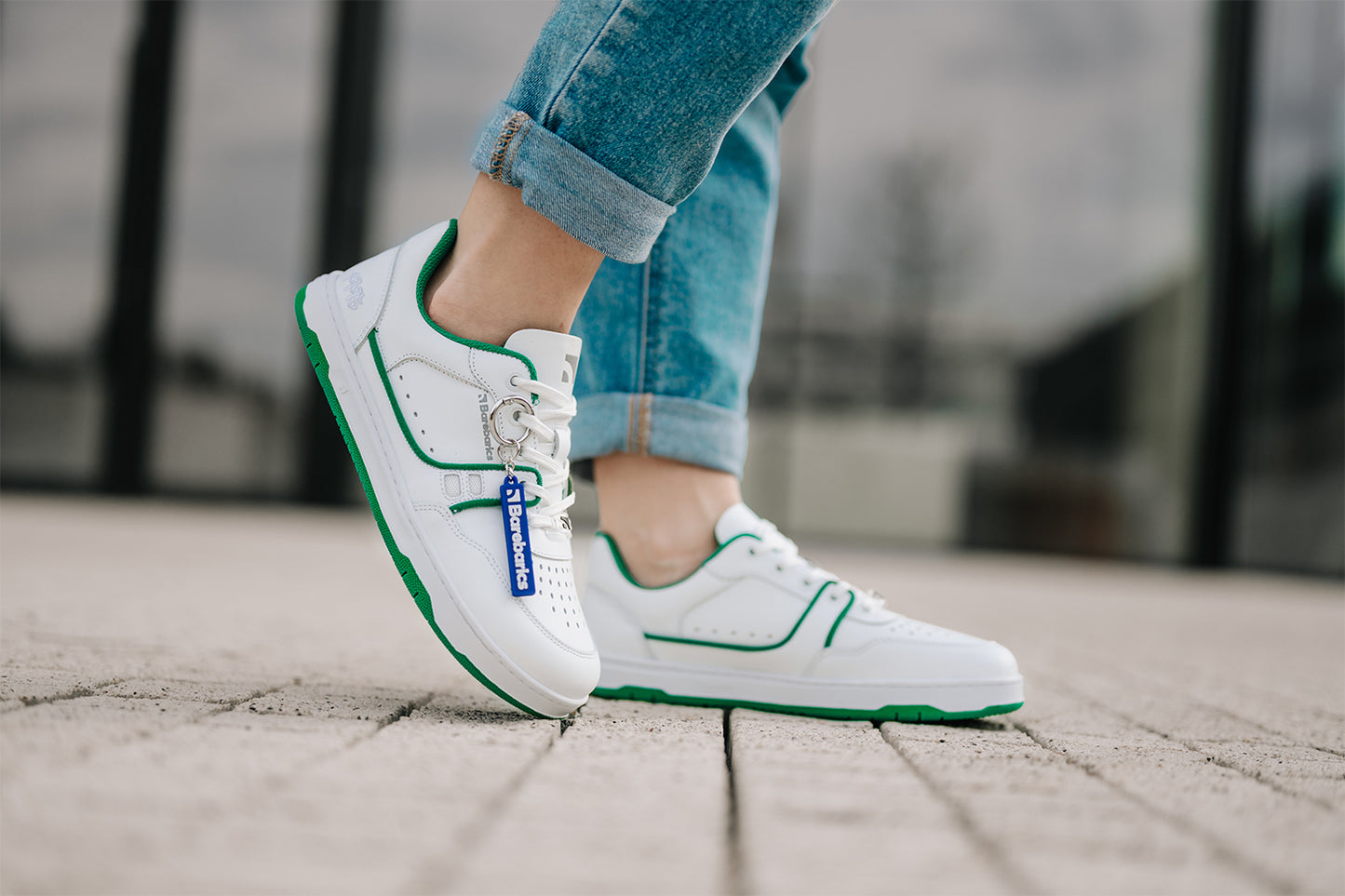 Barefoot Sneakers Barebarics Arise - White & Green