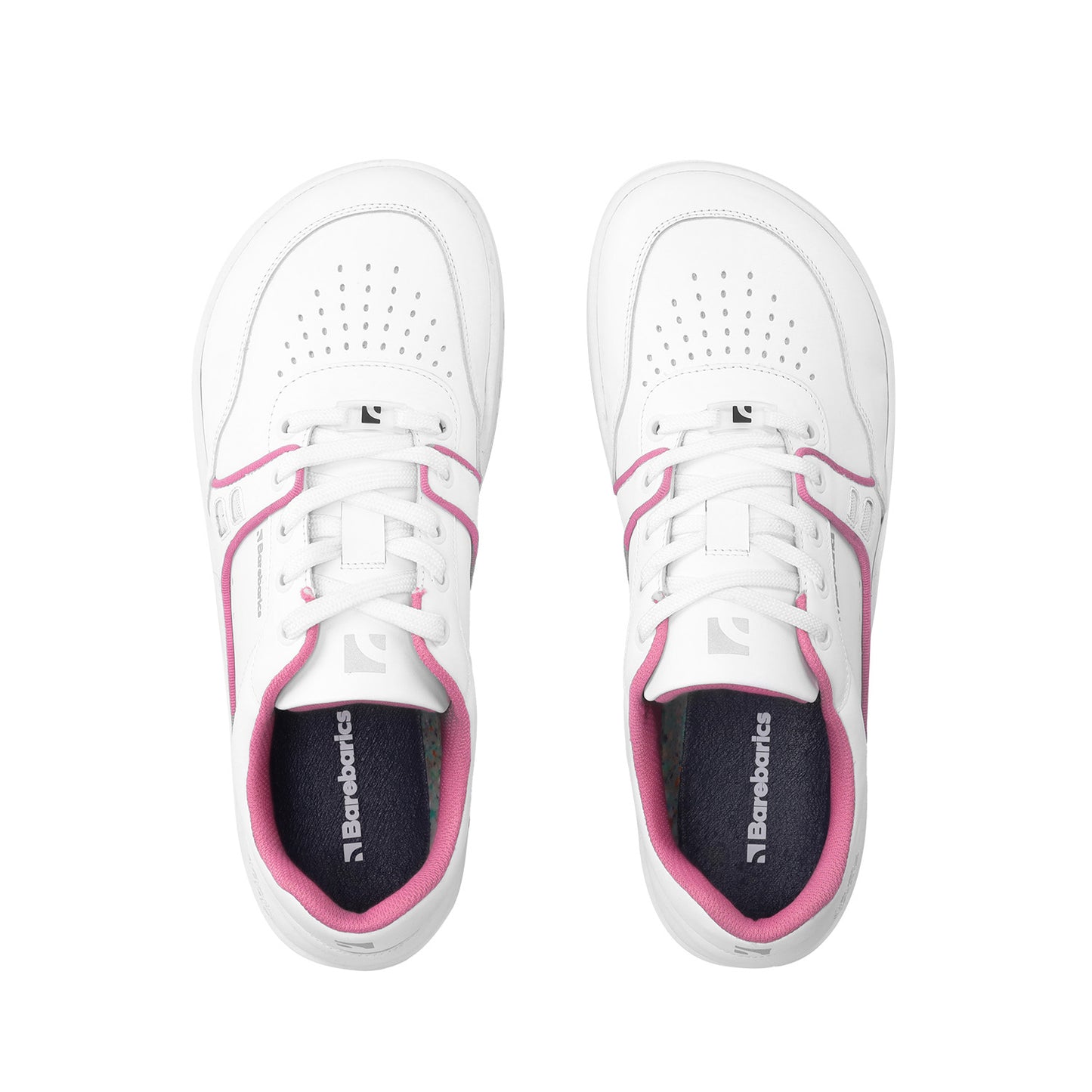 Barefoot Sneakers Barebarics Arise - White & Raspberry Pink