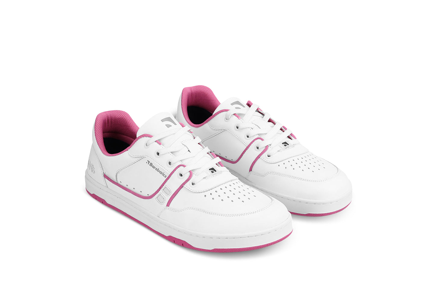 Barefoot Sneakers Barebarics Arise - White & Raspberry Pink