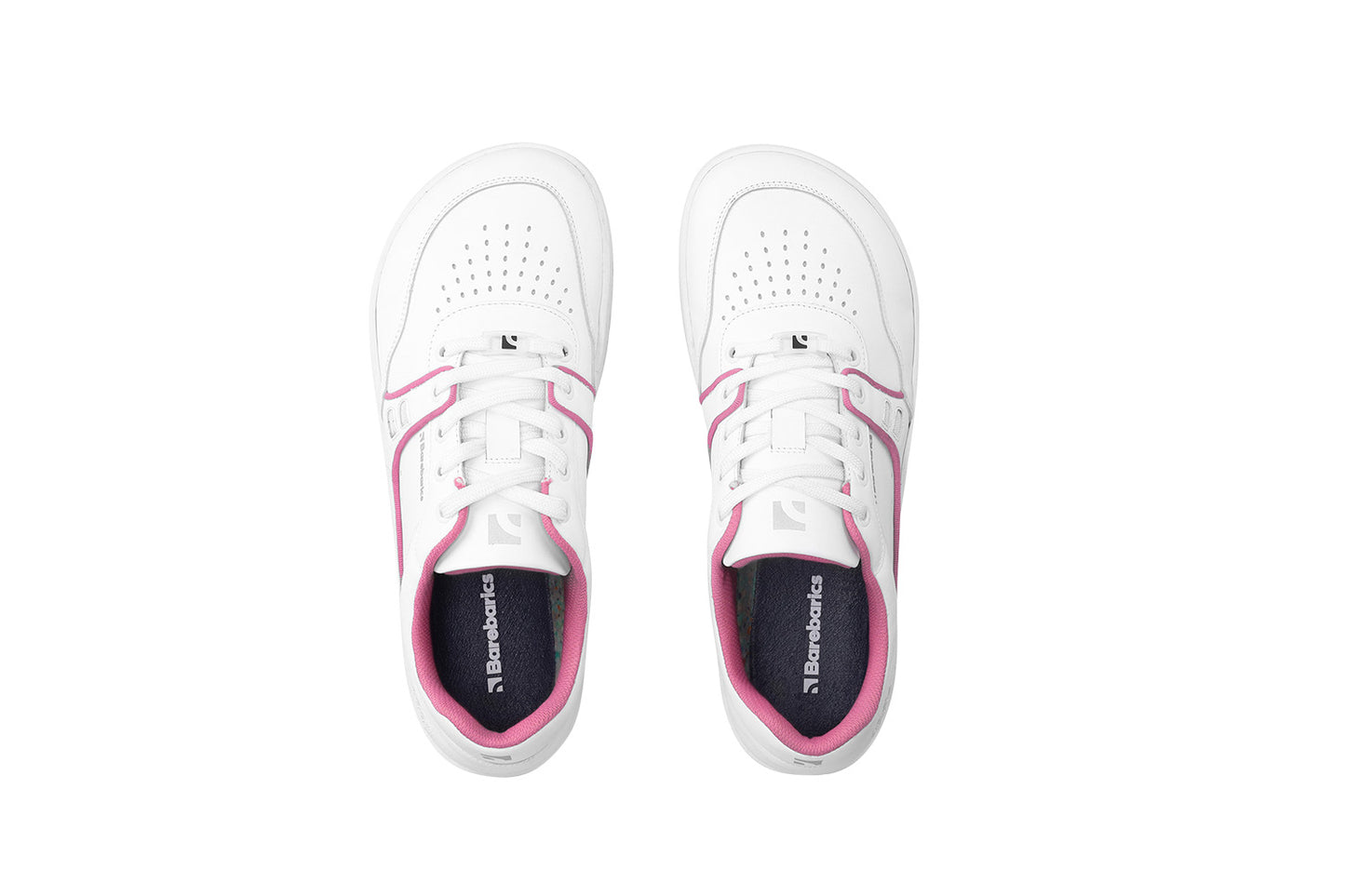 Barefoot Sneakers Barebarics Arise - White & Raspberry Pink