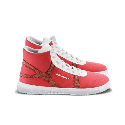 Zapatillas descalzas Barebarics - Hifly - Rojo y blanco
