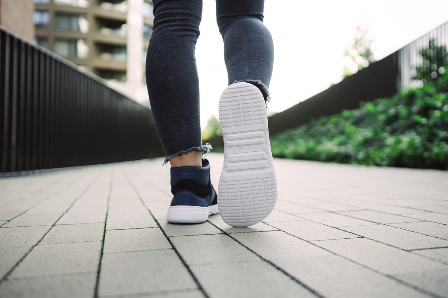 Barefoot Sneakers Barebarics Lynx - Dark Blue & White