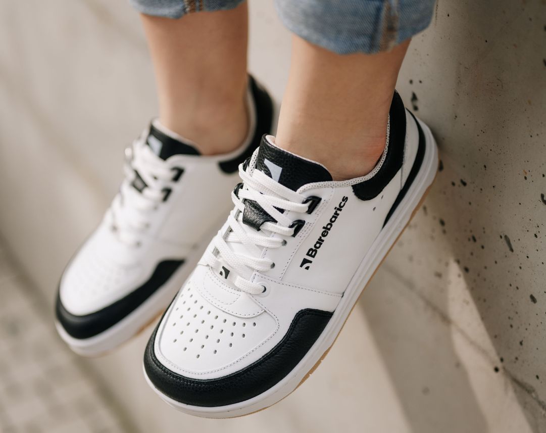 Barefoot Sneakers Barebarics Wave - White & Black