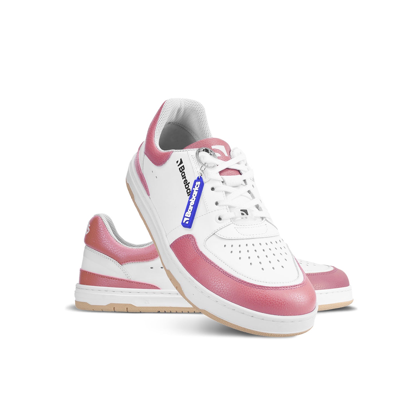 Barefoot Sneakers Barebarics Wave - White & BubbleGum Pink