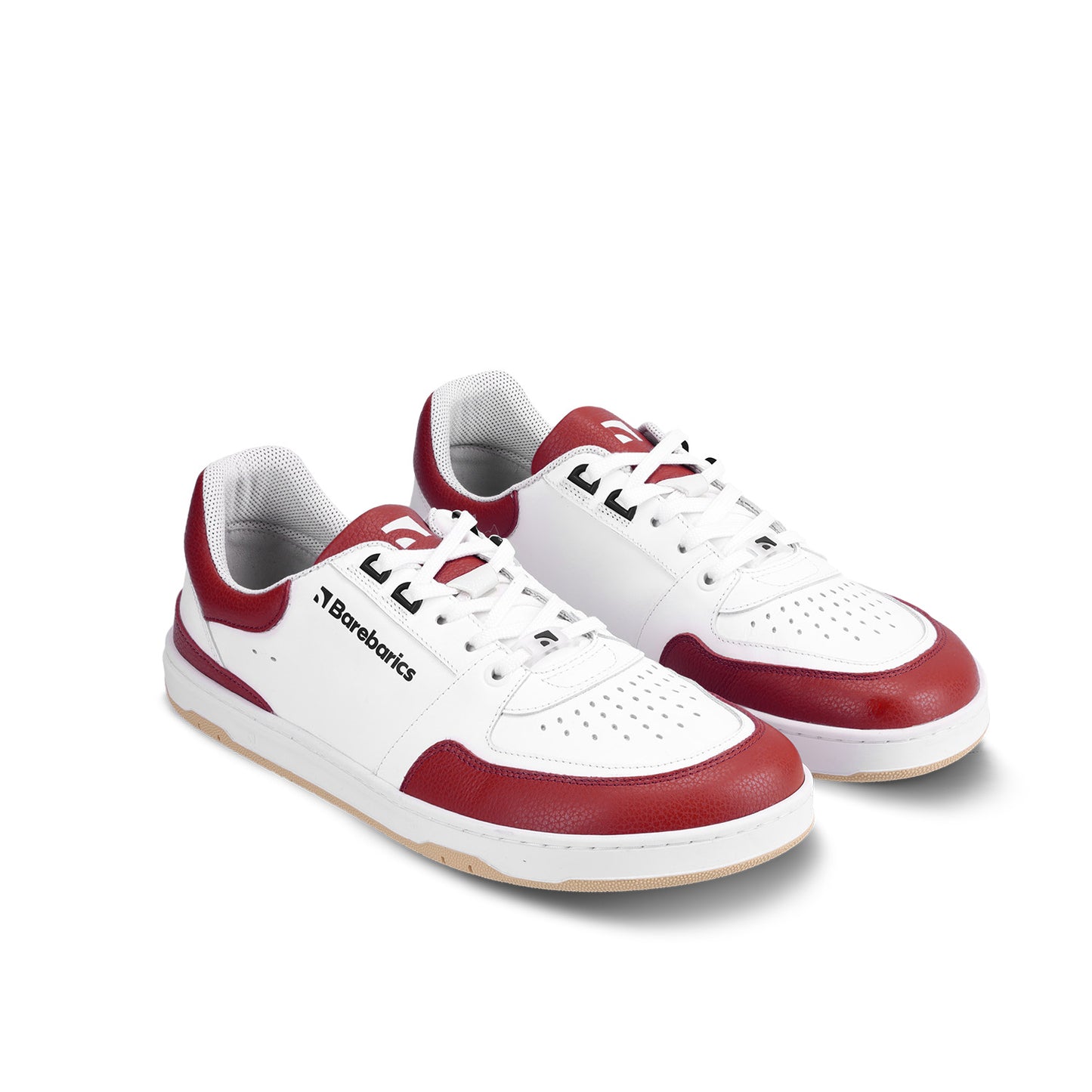 Barefoot Sneakers Barebarics Wave - White & Crimson Red