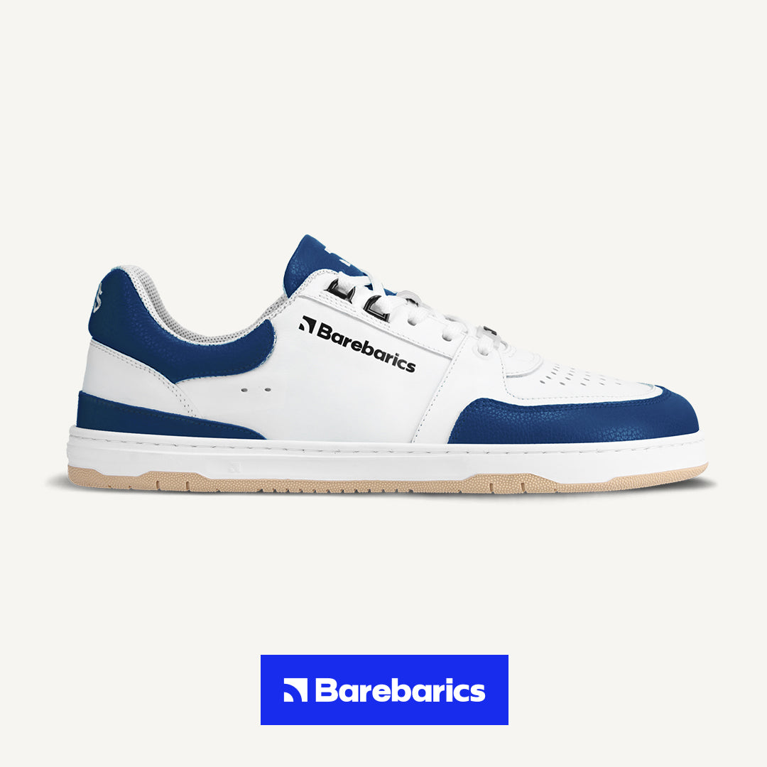 Barefoot Sneakers Barebarics Wave - White & Dark Blue