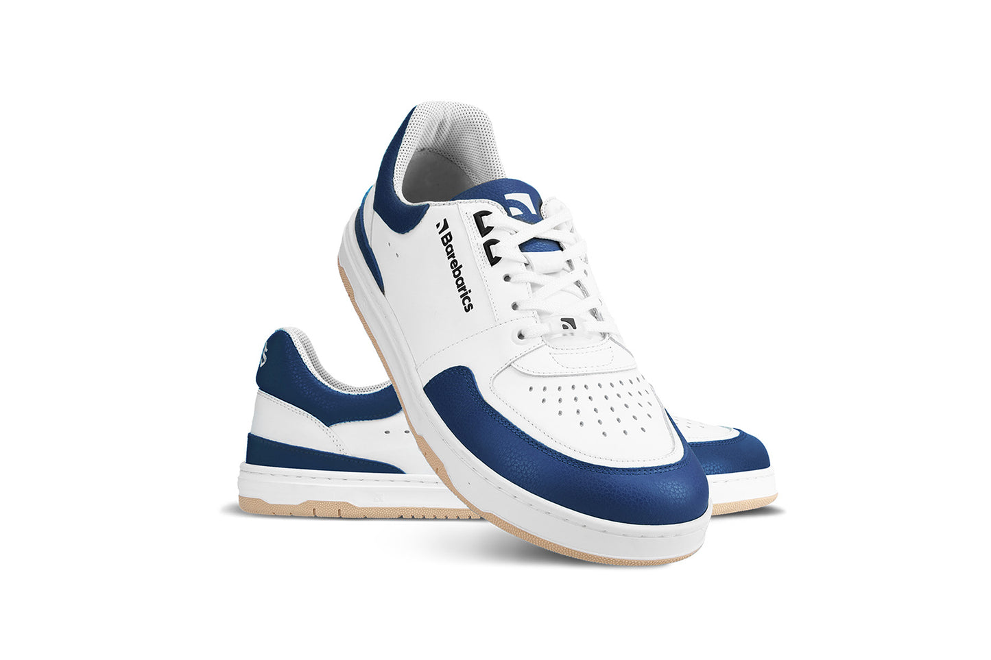 Barefoot Sneakers Barebarics Wave - White & Dark Blue