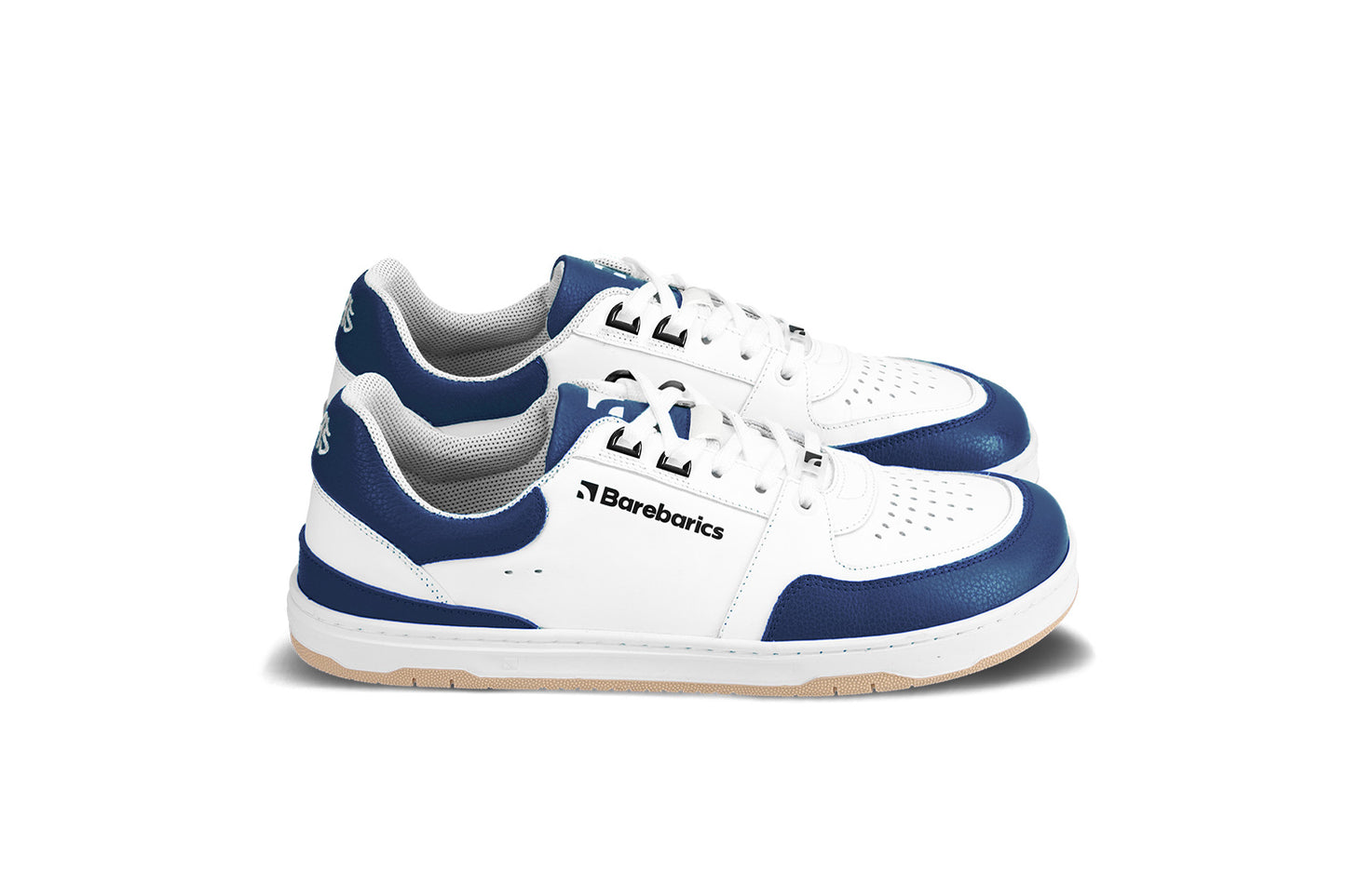 Barefoot Sneakers Barebarics Wave - White & Dark Blue