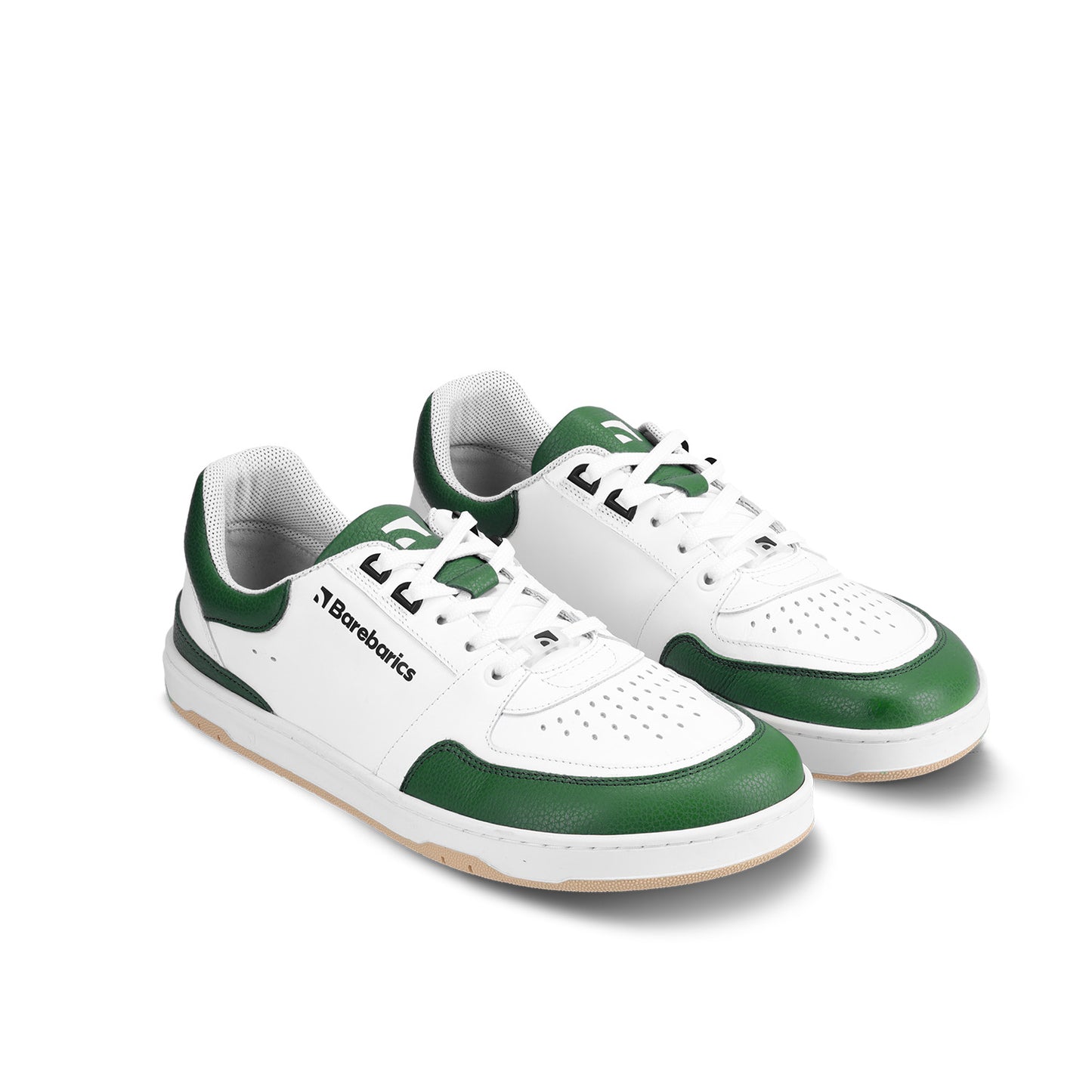 Barefoot Sneakers Barebarics Wave - White & Dark Green