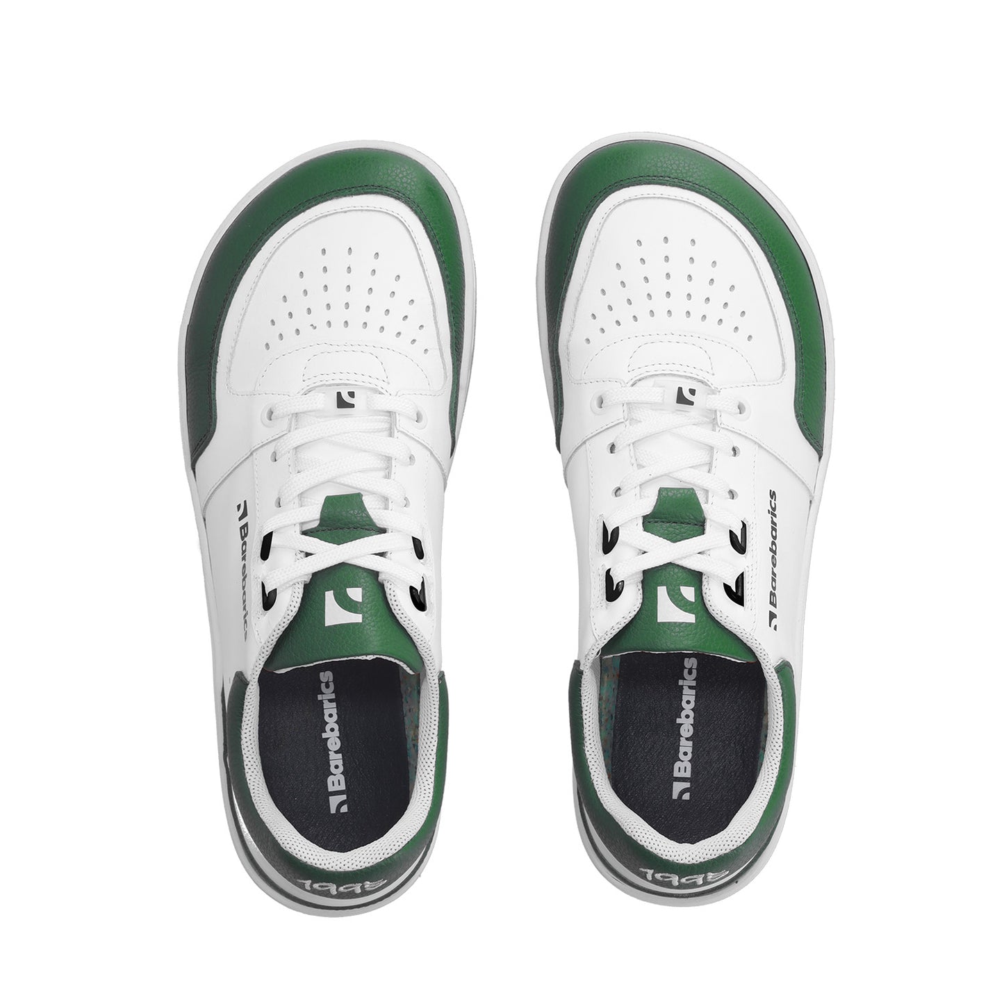 Barefoot Sneakers Barebarics Wave - White & Dark Green