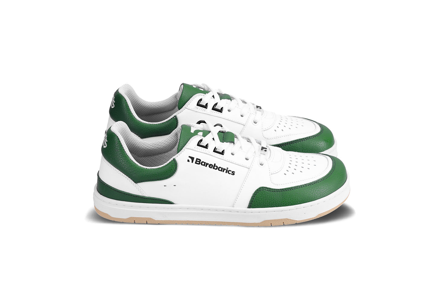 Barefoot Sneakers Barebarics Wave - White & Dark Green