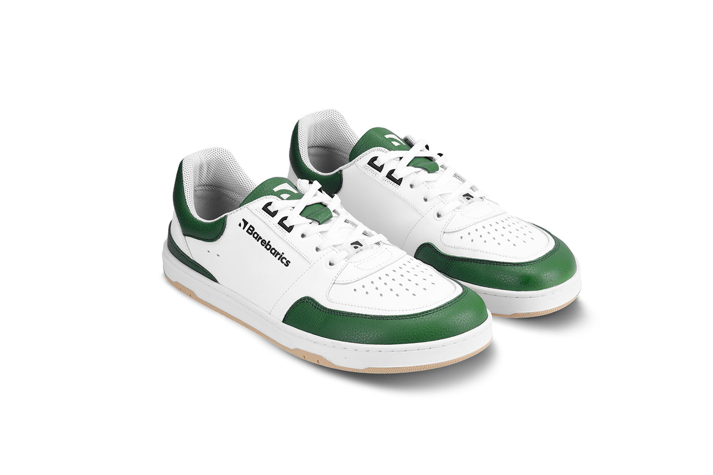 Barefoot Sneakers Barebarics Wave - White & Dark Green