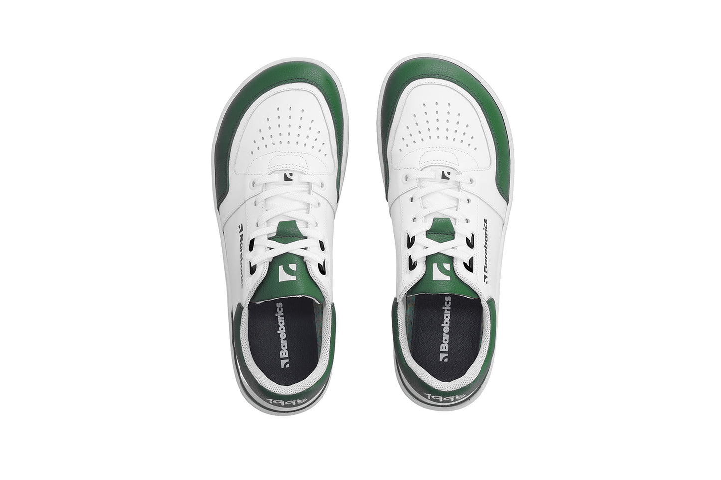 Barefoot Sneakers Barebarics Wave - White & Dark Green