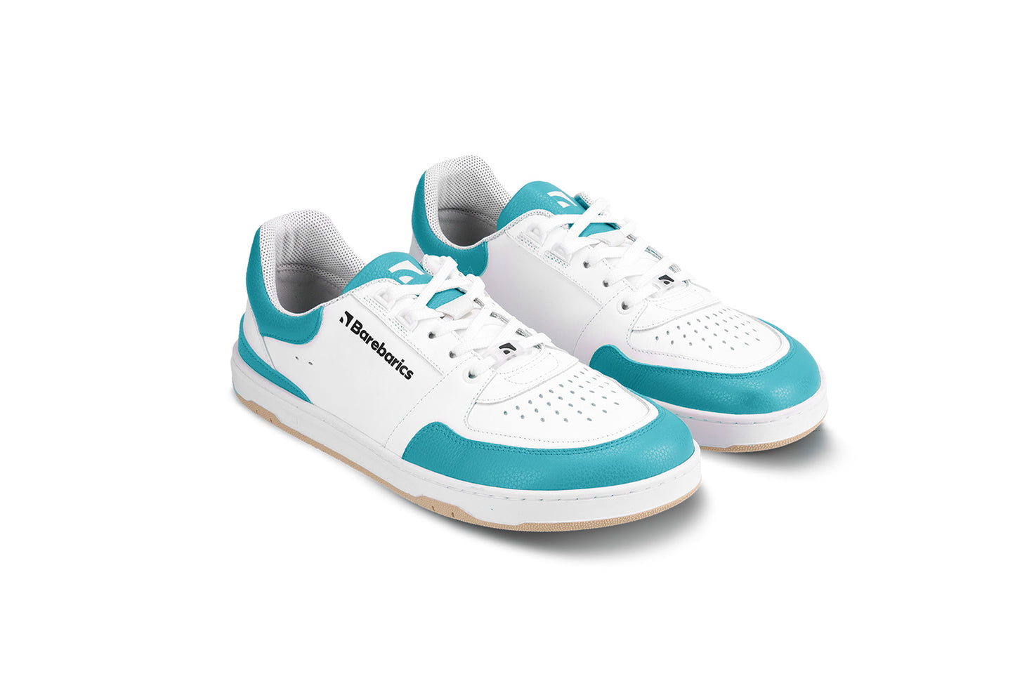 Barefoot Sneakers Barebarics Wave - White & Dark Turquoise