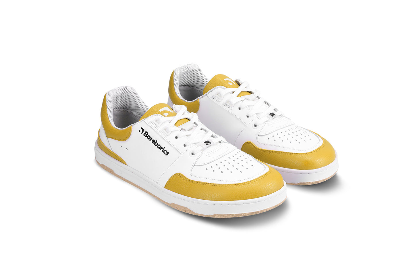 Barefoot Sneakers Barebarics Wave - White & Sunset Yellow