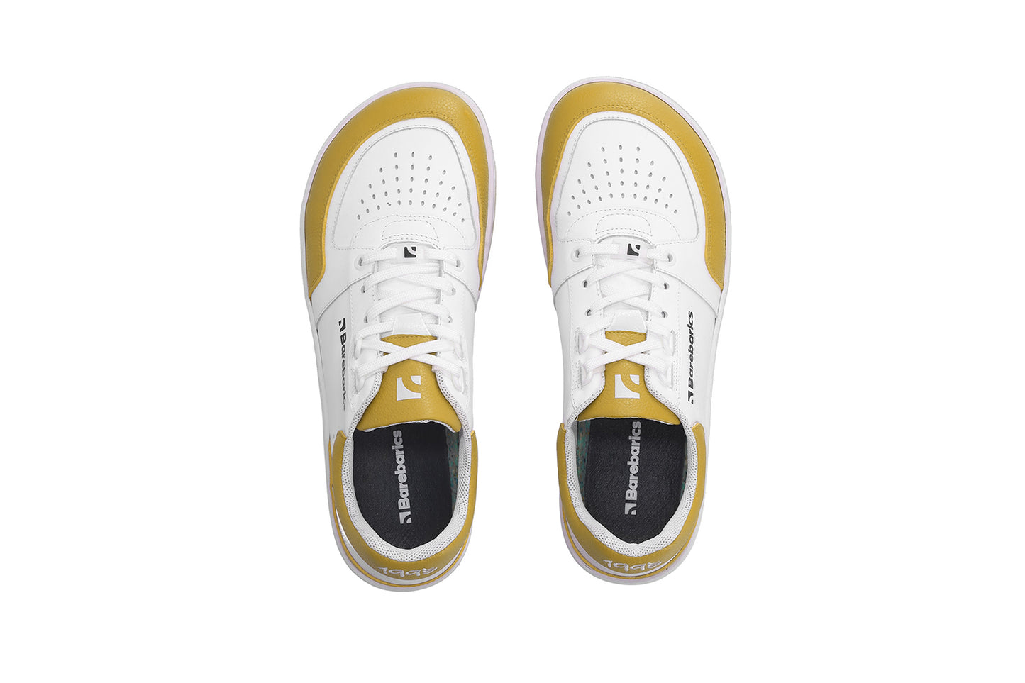 Barefoot Sneakers Barebarics Wave - White & Sunset Yellow