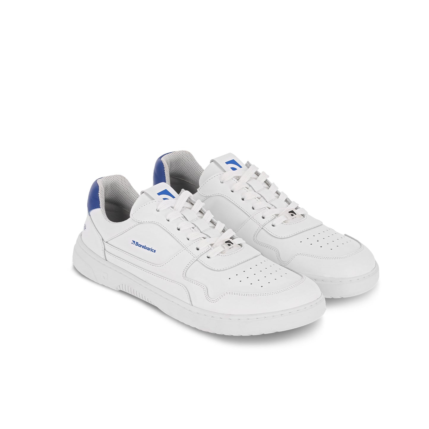 Barefoot Sneakers Barebarics Zing - Brave Men Talk - White & Blue