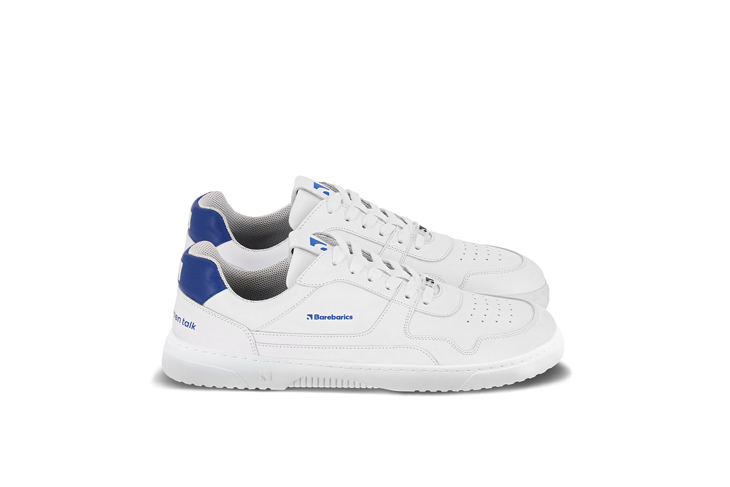 Barefoot Sneakers Barebarics Zing - Brave Men Talk - White & Blue