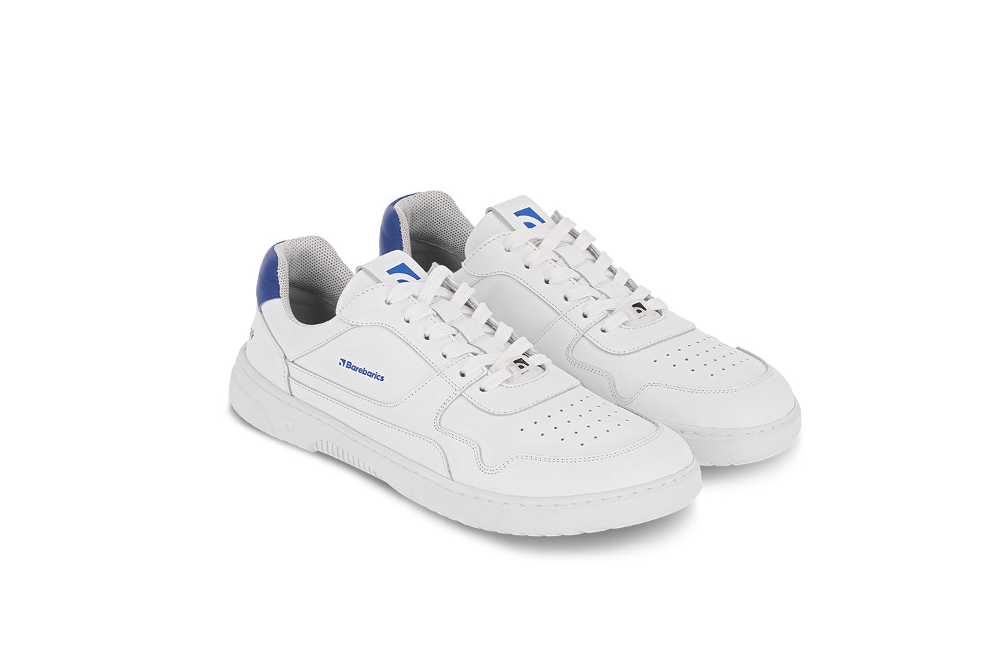 Barefoot Sneakers Barebarics Zing - Brave Men Talk - White & Blue