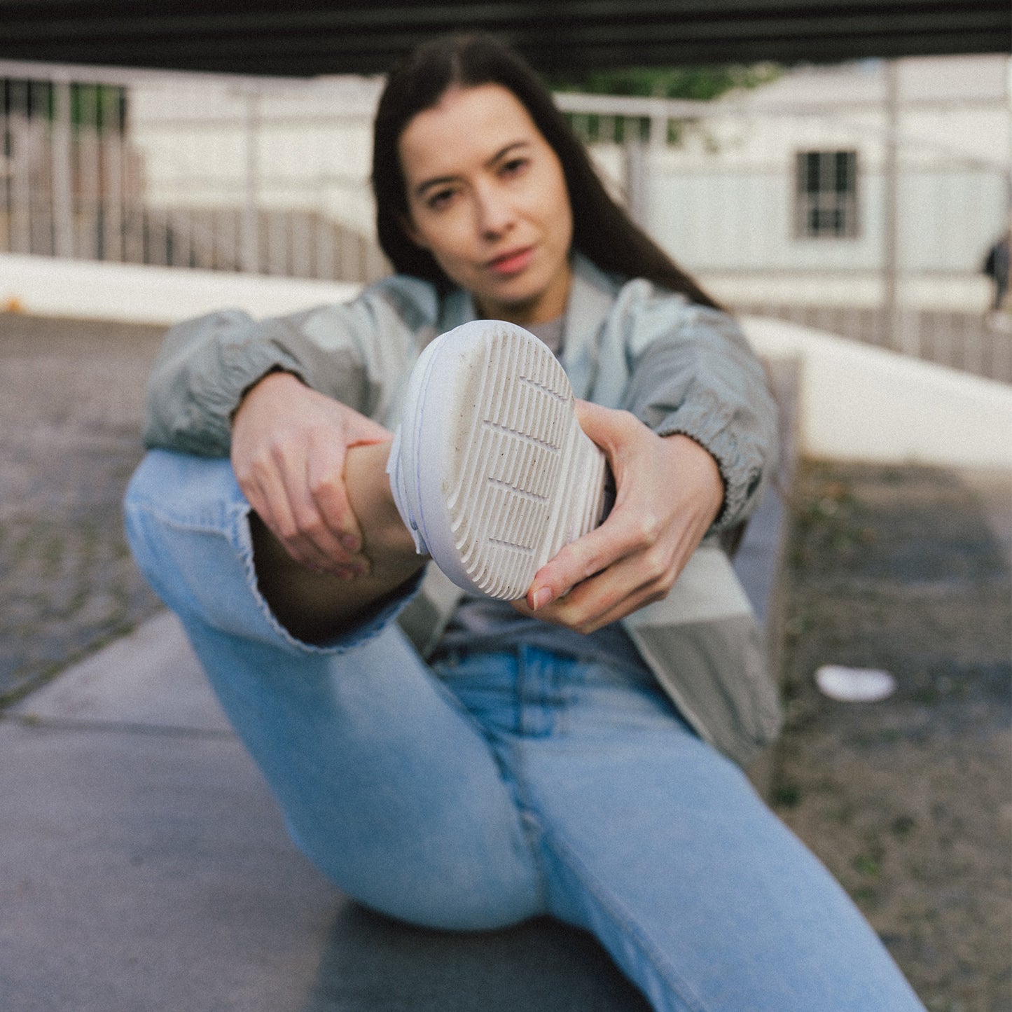 Barefoot Sneakers Barebarics Zing Velcro - All White - Leather