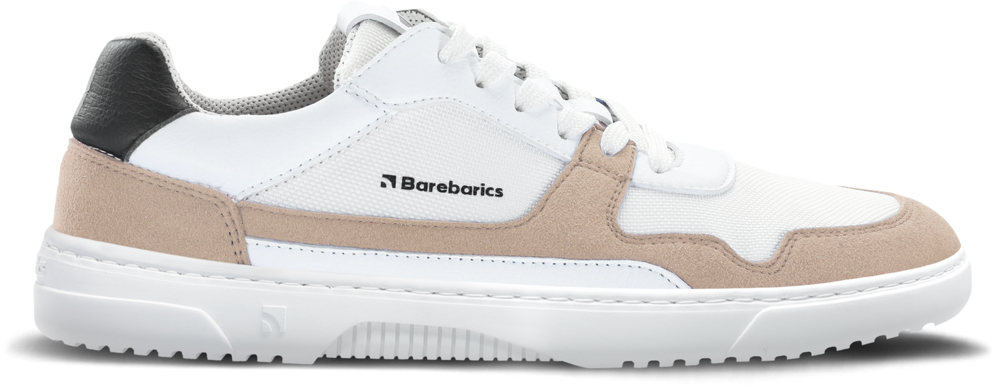 Barefoot Sneakers Barebarics - Zing - White & Beige