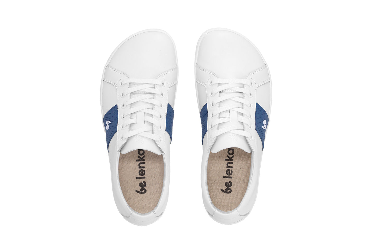 Barefoot Sneakers Be Lenka Elite - White & Dark Blue