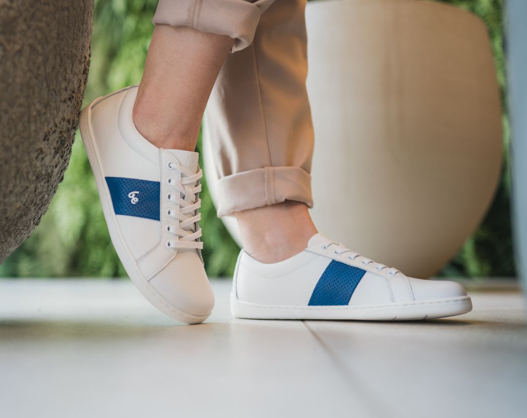 Barefoot Sneakers Be Lenka Elite - White & Dark Blue