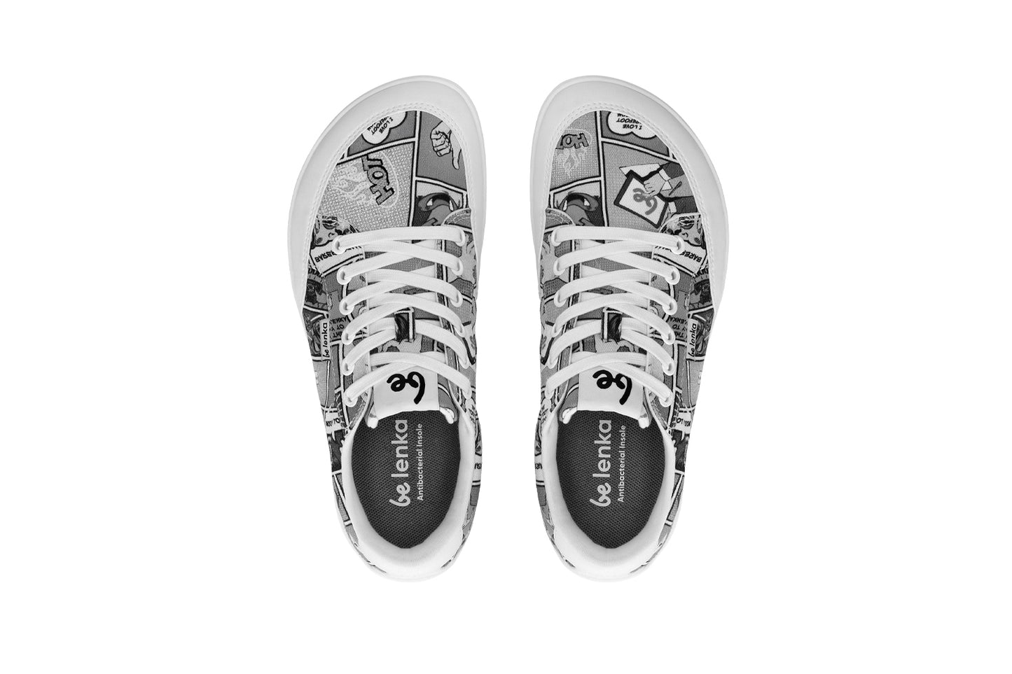 Barefoot Sneakers Be Lenka Rebound - Comics Black & White