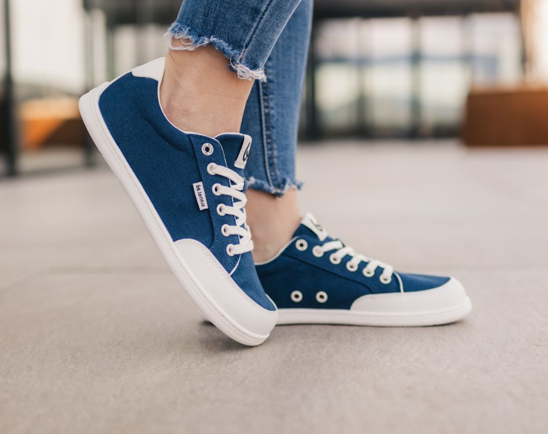 Barefoot Sneakers Be Lenka Rebound - Dark Blue & White