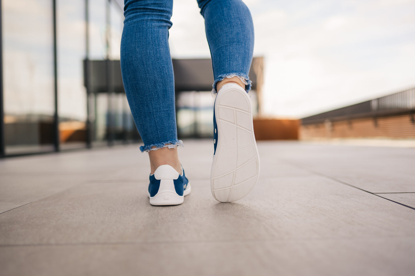 Barefoot Sneakers Be Lenka Rebound - Dark Blue & White