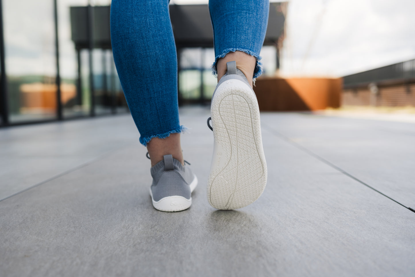 Barefoot Sneakers - Be Lenka Stride - Grey & White